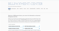 Desktop Screenshot of billpayment-center.com